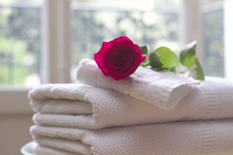 chambre-hote-LE LAVANDOU-min_towel_rose_clean_care_salon_spa_white_bath-731641